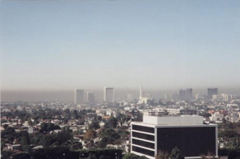 Smoggy skyline