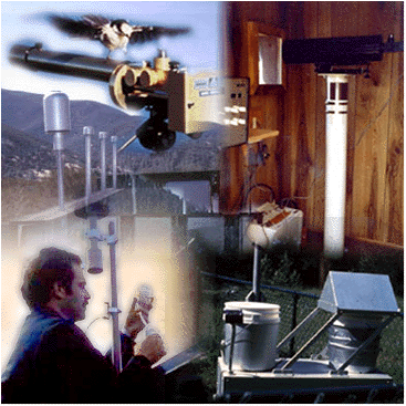 Images of air monitoring