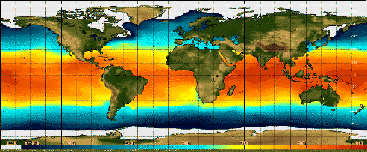 Global temperature map